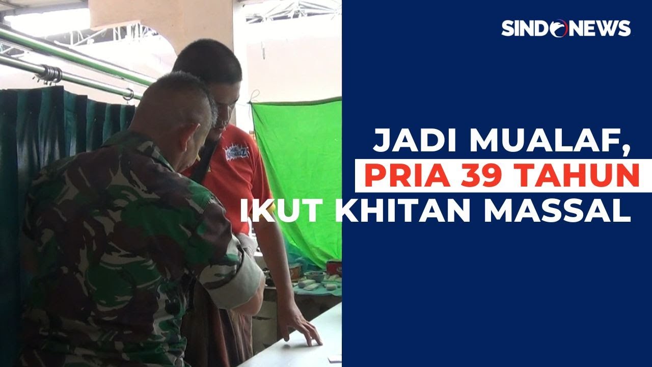Jadi Mualaf, Pria 39 Tahun Pede Ikut Khitan Massal Bareng Bocah