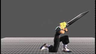 Dissidia 012「duodecim」Prologus - Cloud Strife ~ Costume 3 (Assist) »Model Animation«［HD］