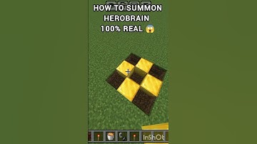 How To Summon Herobrain in Minecraft 100% real 😱#shortsviral #minecraft