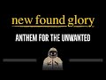 New Found Glory • Anthem For The Unwanted (CC) 🎤 [Karaoke] [Instrumental Lyrics]