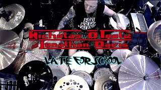 NICHOLAS O’TOOLE &amp; JONATHAN DAVIS - Late for School (drum cover)