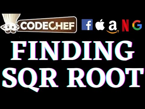 Finding Square Roots | CodeChef Beginners Problems | Python