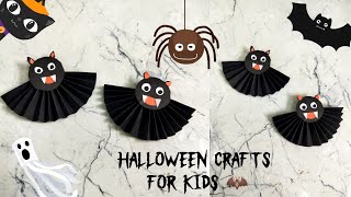 Very easy halloween craft ideas for kids / halloween paper crafts / halloween bat making #halloween 