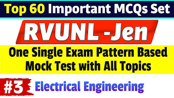 Top 60 Important Questions for RVUNL JE Electrical Exam 2021 | Special Mock Test with Concepts Table