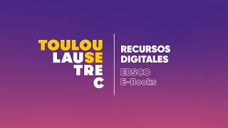 Tutorial de Base de datos EBSCO E- books 2020