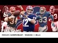 1990 afc championship bills clinch 1st super bowl appearance  raiders vs bills  nfl full game