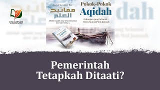 Pemerintah Ada Kesalahan yang Harus Dikoreksi, Tetapkah Ditaati?