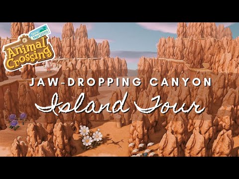 JAW-DROPPING CANYON ISLAND TOUR | Animal Crossing New Horizons