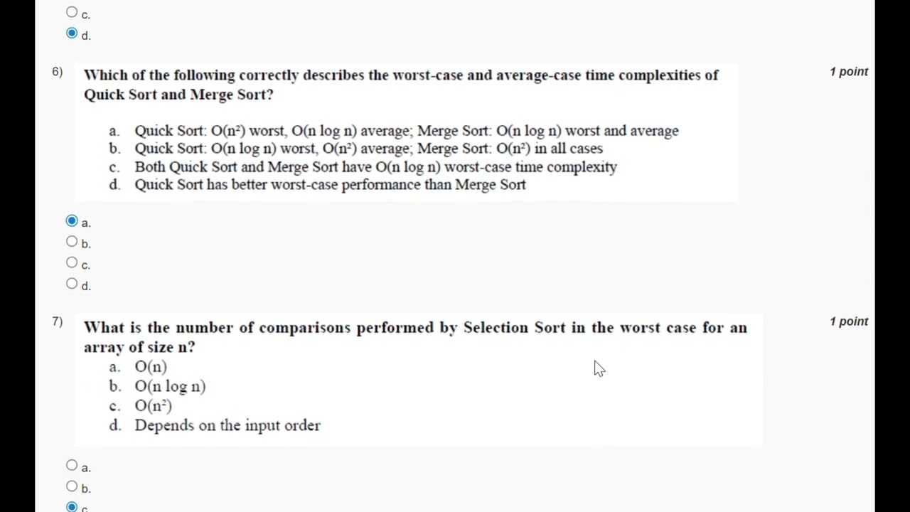 Data Structures and Algorithms Using Java | NPTEL Assignment 11 Solutions | Week 11