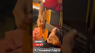 A Thousand Years #guitarcover #guitar #tutorial #music