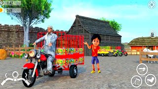 City Loader Rickshaw Driving || Best Android Gameplay 2022 screenshot 4
