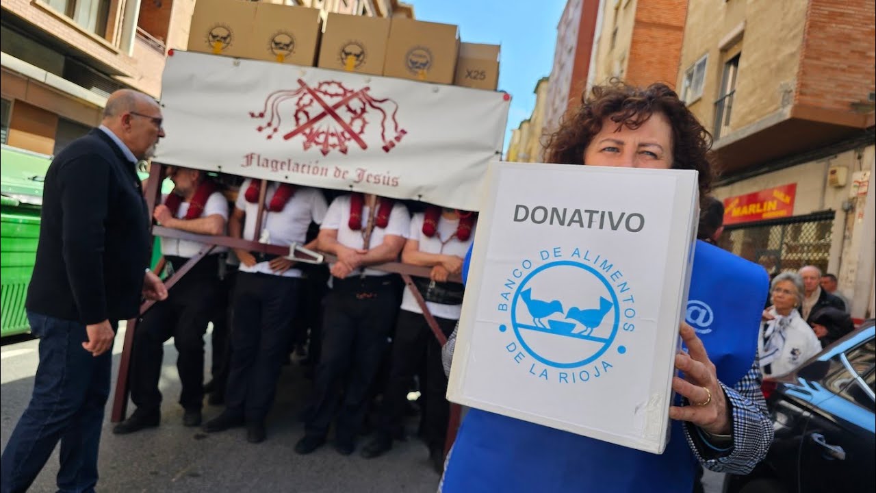Ensayos solidarios de las cofradías del Nazareno y la Flagelación de Logroño