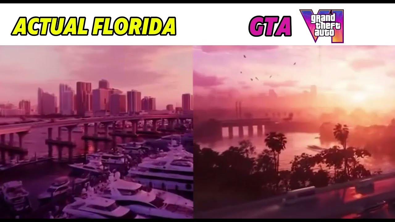 GTA 6 Vs REAL FLORIDA YouTube 