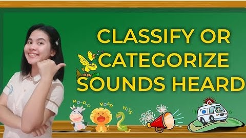 Classifying/Categorizing Sounds Heard (Soft or Loud)| English 2 | MELC-Based
