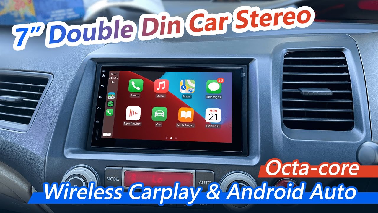 7" Double DIN Universal Android Carplay Head Unit From Eonon
