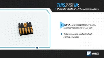 NPI: Mouser - Weidmuller OMNIMATE® 4 0 Pluggable Terminal Blocks