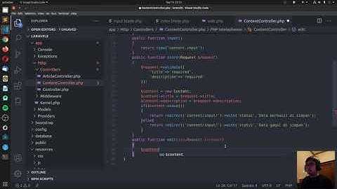 tutorial laravel 8 : Belajar edit atau update data dari database menggunakan laravel 8