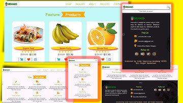 Create A Responsive Grocery Store Website Design Using HTML - CSS - JavaScript || Step By Step