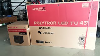 harga android tv Polytron 43in sound bar 2023
