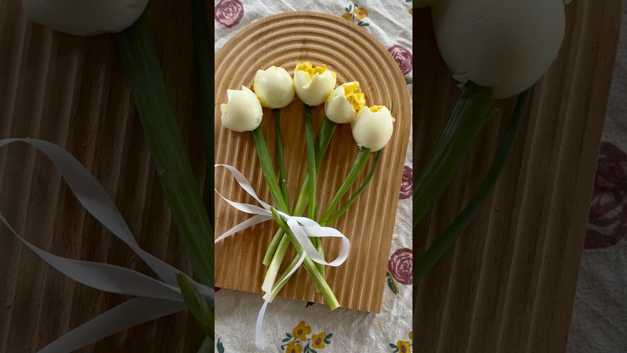 Tulip deviled eggs 🎀 