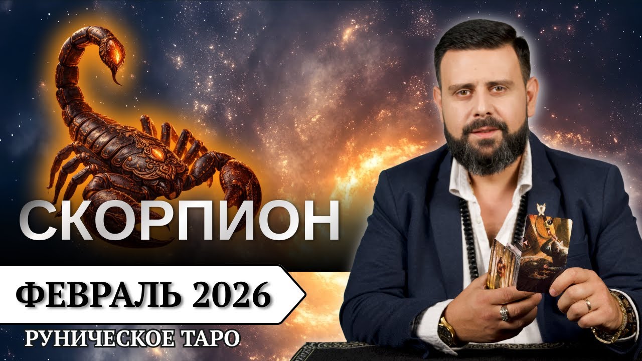 СКОРПИОН ♏️ ФЕВРАЛЬ 2026 — Что подскажут руны? | Таро прогноз от Шоты Арджеванидзе