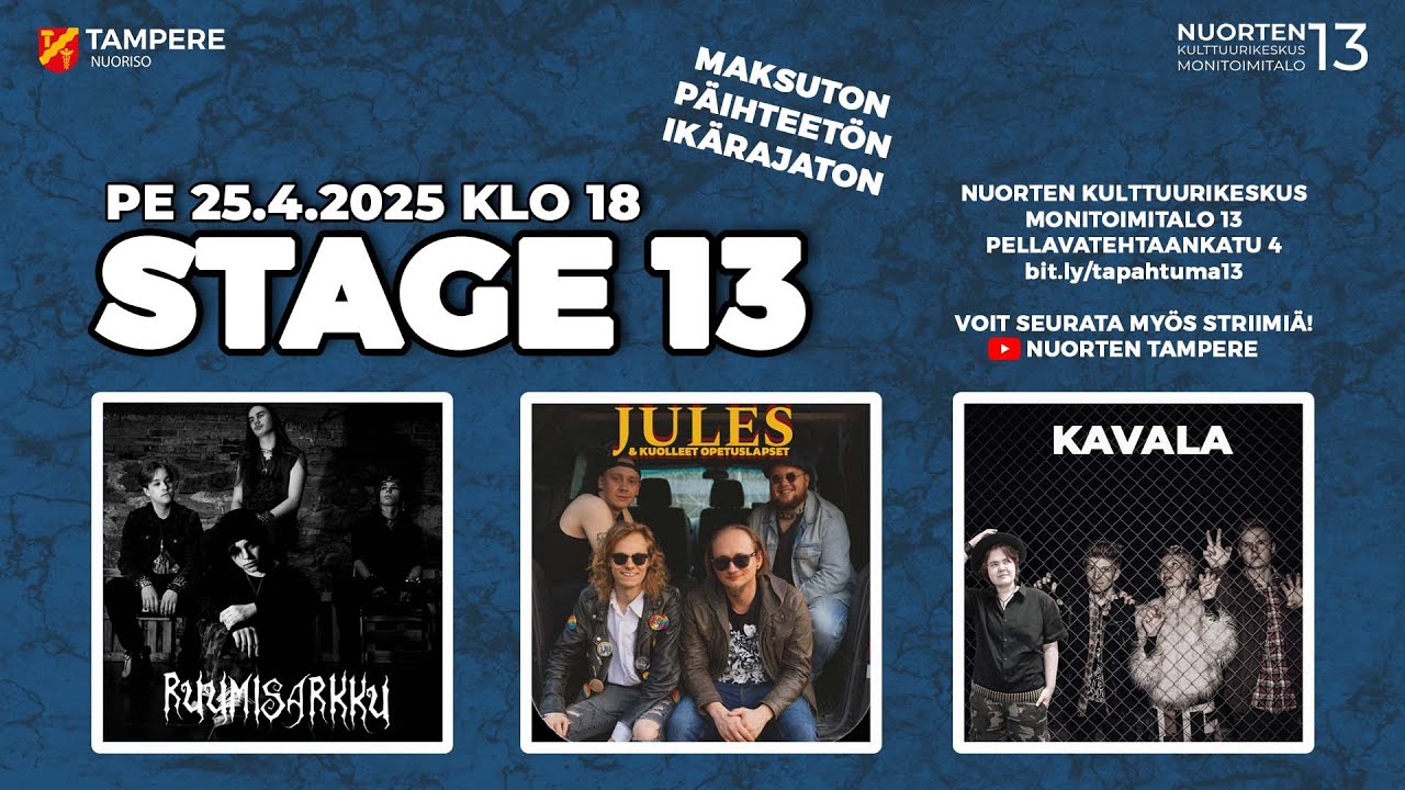 Stage 13: KAVALA, Ruumisarkku, Jules & Kuolleet opetuslapset