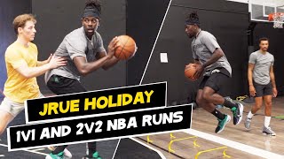 Milwaukee Bucks Jrue Holiday & George Hill 2v2 vs NBA players