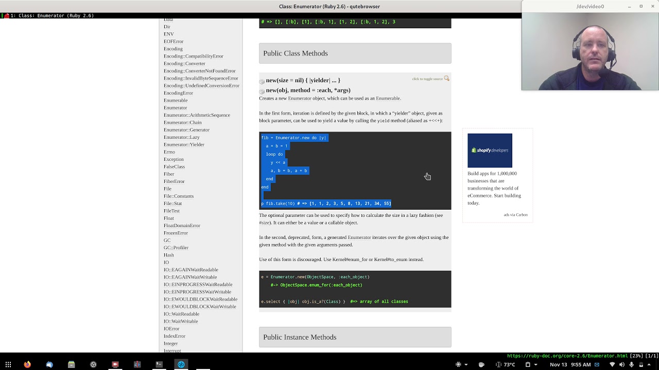 Language Hacking: Implementing Ruby's Enumerator Class | Touring Fibers