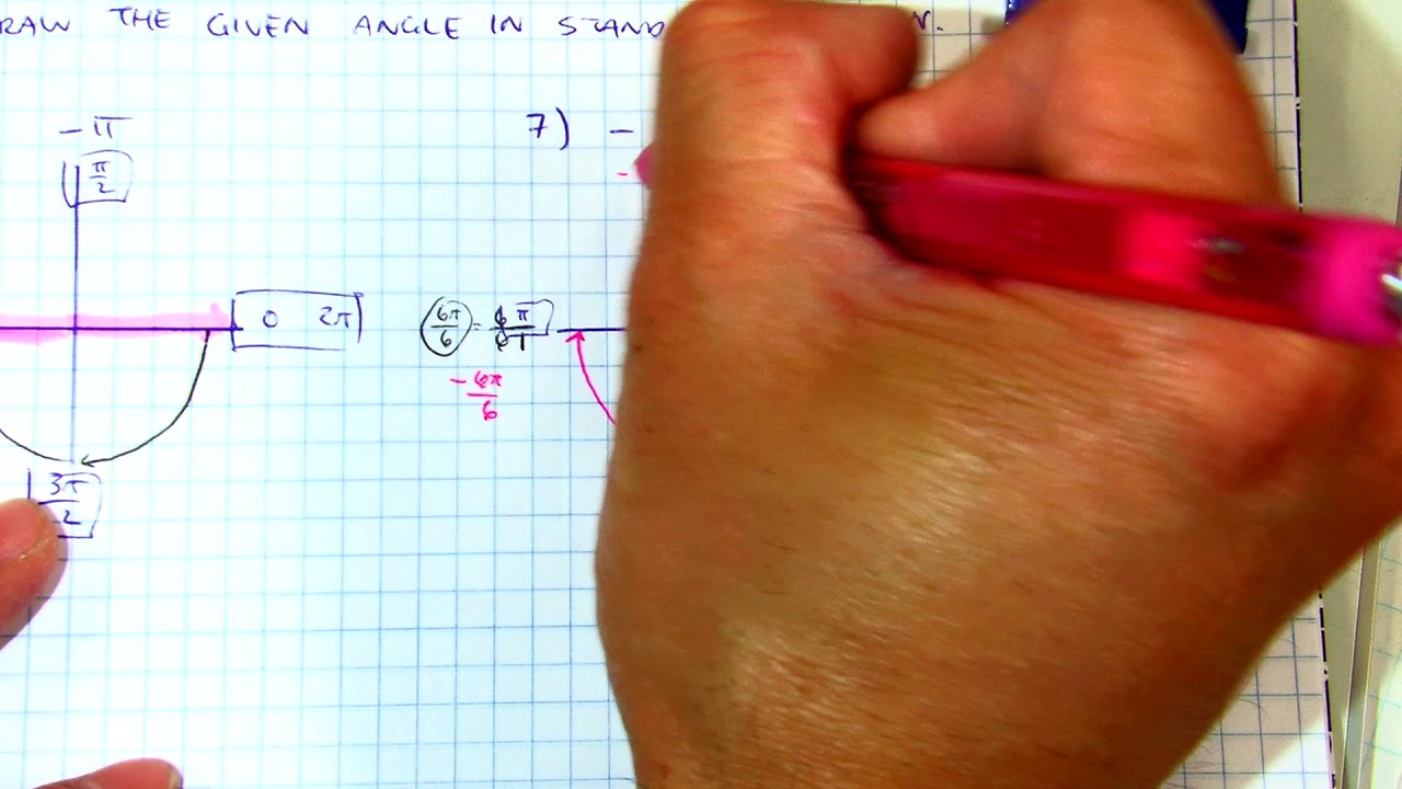 Draw Coterminal Angles RADIANS Ex A Slide 13 YouTube