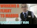 FLIGHT ATTENDANT LIFE | Working a Flight to Madrid, Spain!