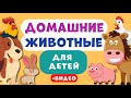 Домашние животные ДЛЯ ДЕТЕЙ. Учим названия домашних животных. Развивающее видео для детей.