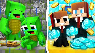 Poor Mikey Family vs Rich JJ Family Survival Battle in Minecraft !  Maizen