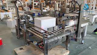 Schaumkarton Box Seitliche Klebebandversiegelungsmaschine Verpackungsmaschine Gewindeschneidversiege