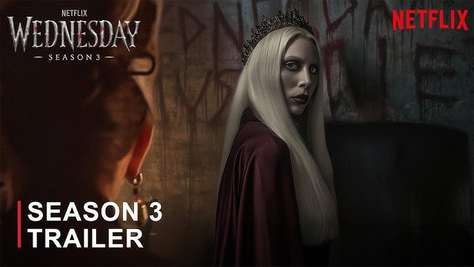 WEDNESDAY SEASON 3 – Trailer | Jenna Ortega, Lady Gaga | Netflix