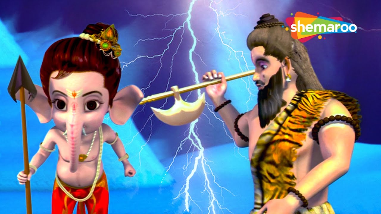 बाल गणेश और परशुराम जी के युद्ध में कौन जीतेगा? | Bal Ganesh Ki Kahaniyaan 3D Part - 107 | Hindi
