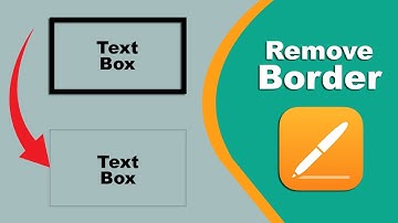 how to remove text box border in apple pages for iCloud