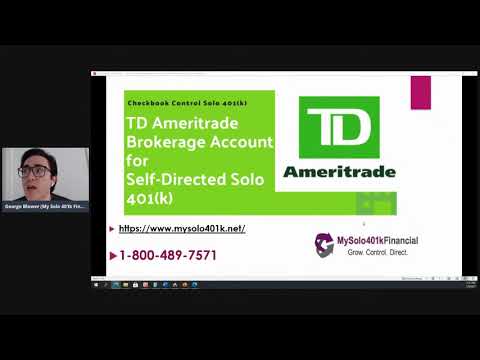 LiveChat TD Ameritrade Solo 401k - Open Solo 401k Brokerage Account At TD Ameritrade