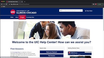 UIC Help Center Introductory video