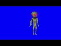 alien dancing green screen