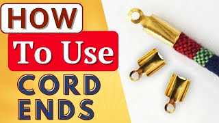 How To Finish Leather Jewelry with Fold Over Cord Ends