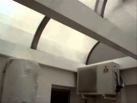 Sidis cerramiento patio interior cúpula móvil youtube