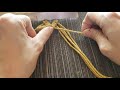 Tutorial aretes de macramé