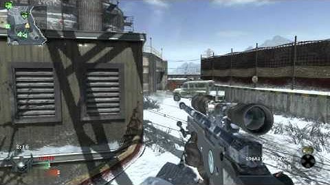 COD7 Black Ops Barely Visable, No-Scope, Longshot, Headshot!