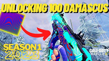 😍 Finally Unlocked DAMASCUS CAMO for 100 WEAPONS in COD MOBILE | SEASON 1 2023 | #codm #codmobile