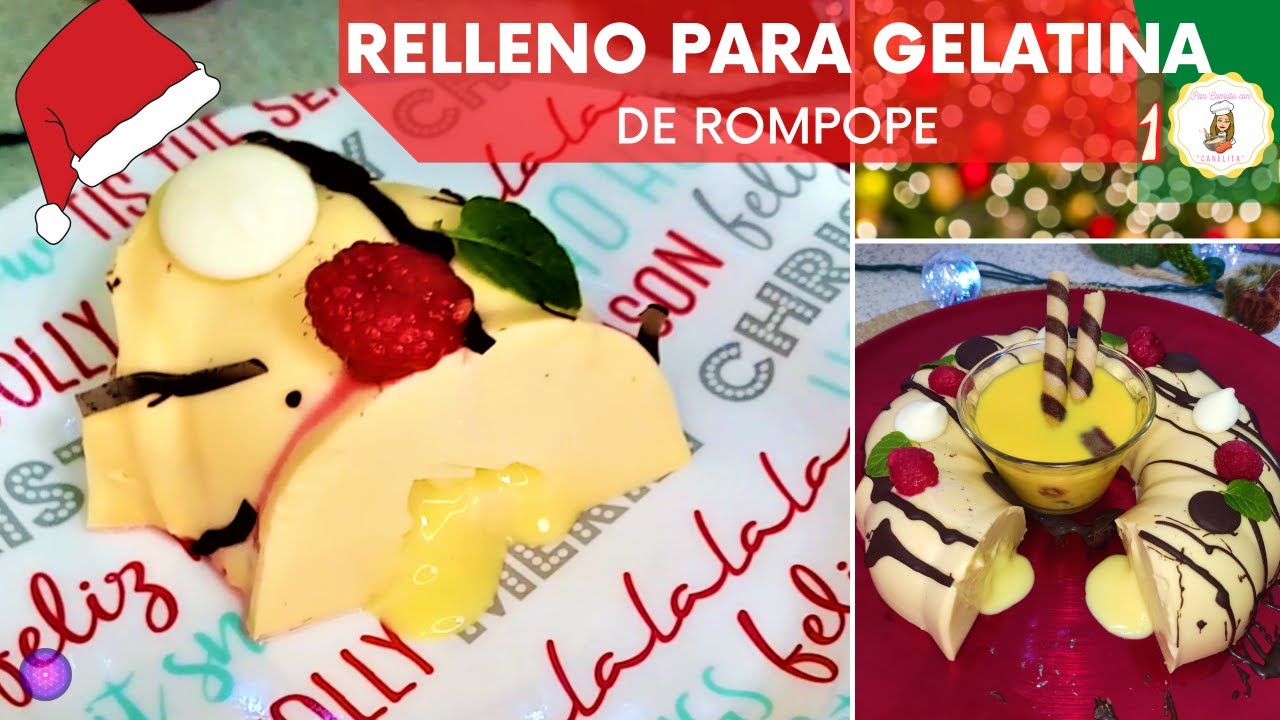 ?? Relleno de Gelatina de Rompope? - YouTube