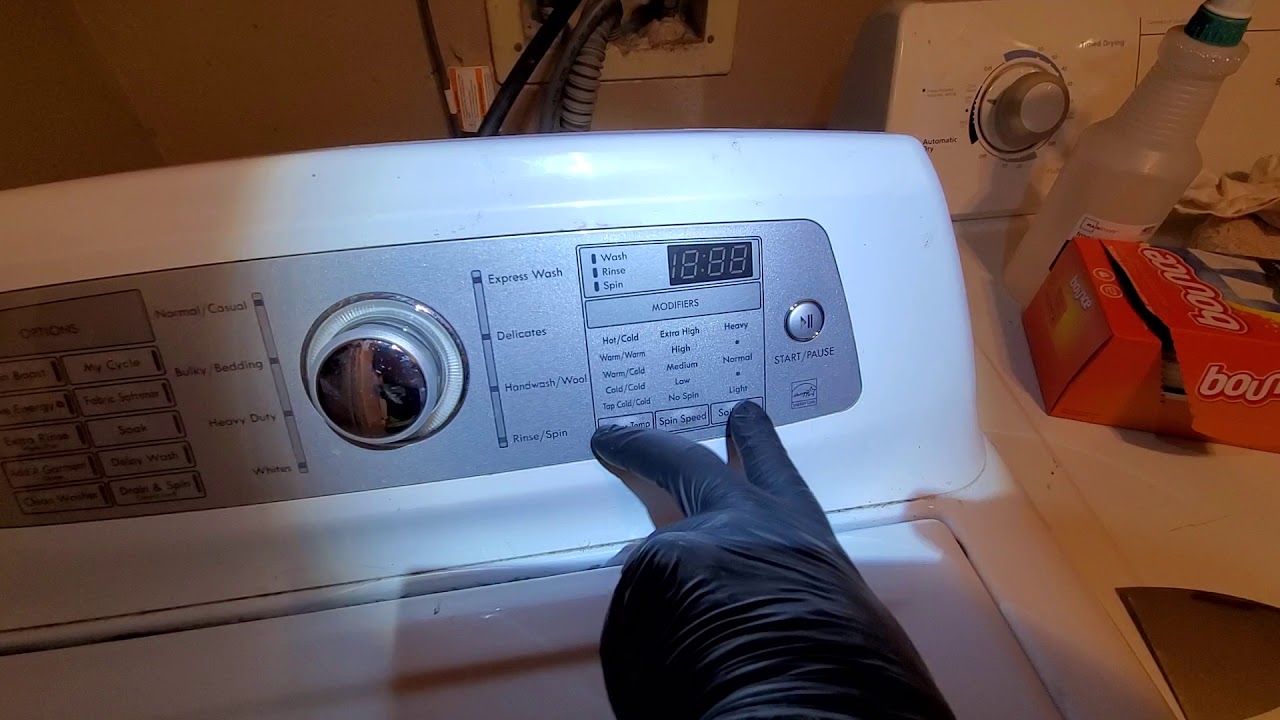 Kenmore Elite washer diagnostic mode - YouTube