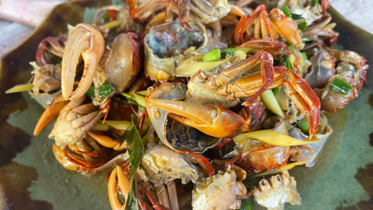 Fry fields crab with garlic delicious recipe 