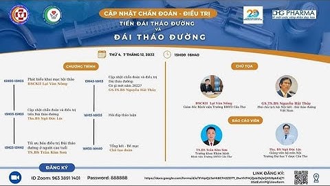 HỘI THẢO NỘI TIẾT 2022: ĐÁI THÁO ĐƯỜNG