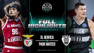 SL Benfica v PAOK mateco | Full Game Highlights | #BasketballCL 2023