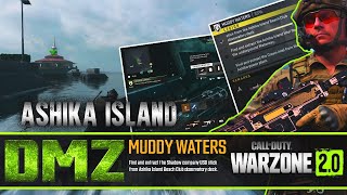 Find and extract the Shadow company USB stick from Ashika Island Muddy Waters DMZ